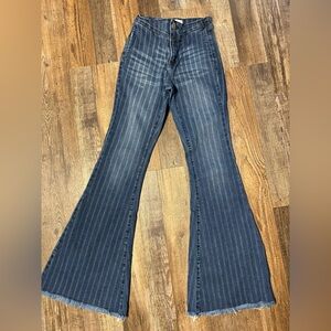 Women’s Flare leg striped jeans